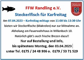 Banner Karfreitag Steckerlfisch