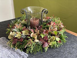 Banner Aktionsprogramm: Herbstkranzbinden (kostenlos) 