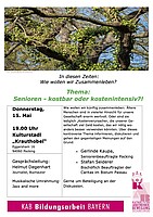 Logo Thema: Senioren - kostbar oder kostenintensiv?!