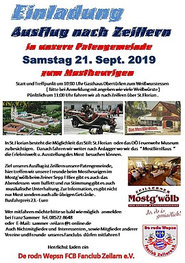 Banner Fanclub Jahresausflug - De rodn Wepsn FCB Fanclub Zeilarn e.V.