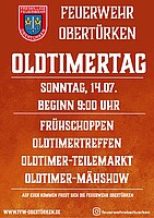 Logo FFW Obertürken - Frühschoppen + Oldtimertreffen mit Mähshow und Markt