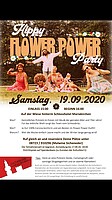Logo Hippy Flower Power Party 