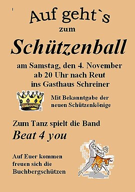 Banner Schützenball in Reut