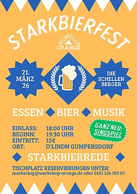 Banner Starkbierfest @ Workshop Orange e. V.