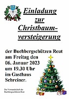 Logo Christbaumversteigerung der Buchbergschützen Reut