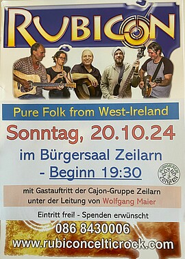 Banner RUBICON - Pure Folk from West-Ireland 